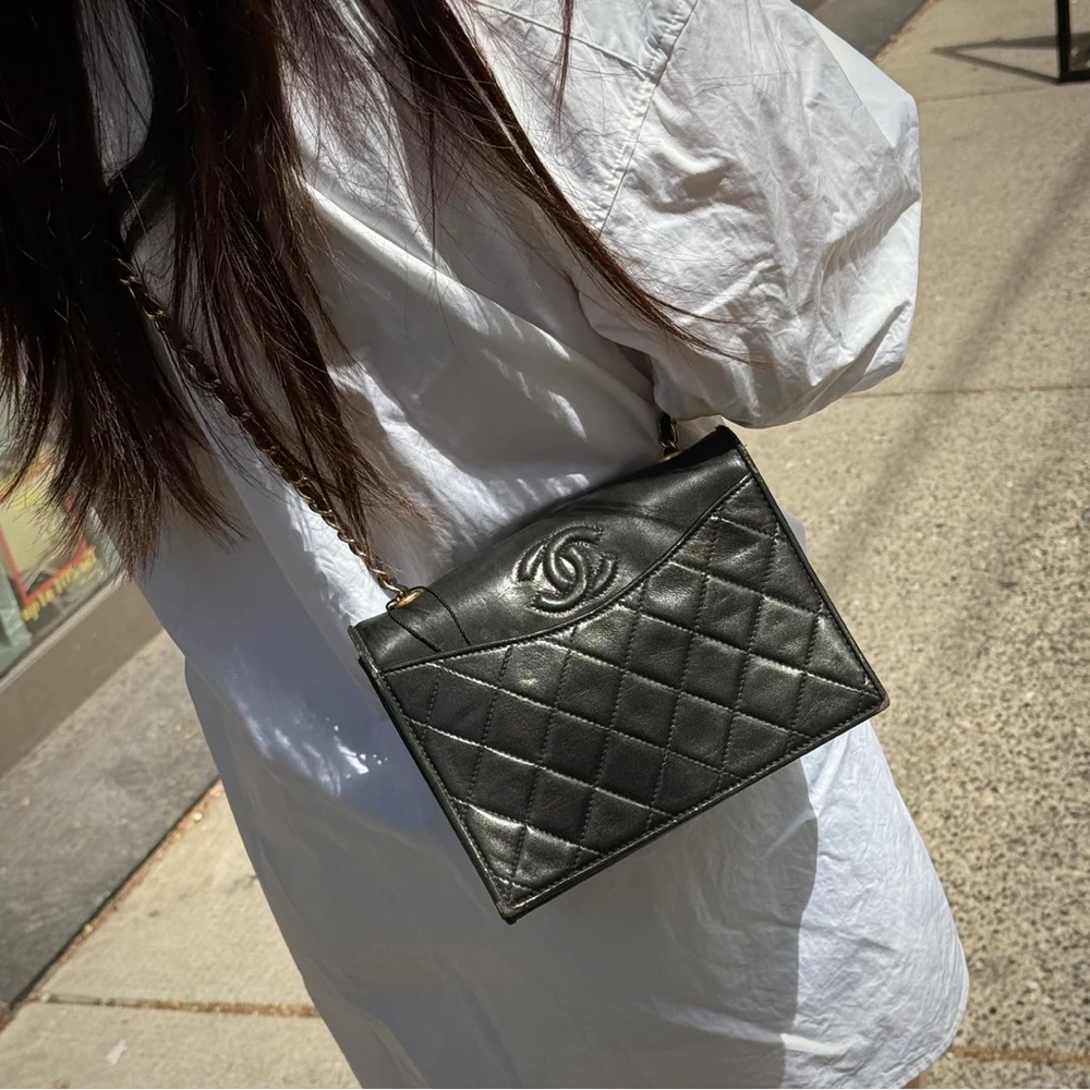 ✈️Chanel CC Vintage Quilted Flap Bag